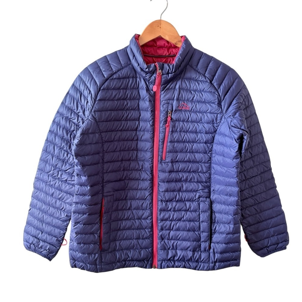 L.L. Bean Girls Purple Puffer Down Jacket